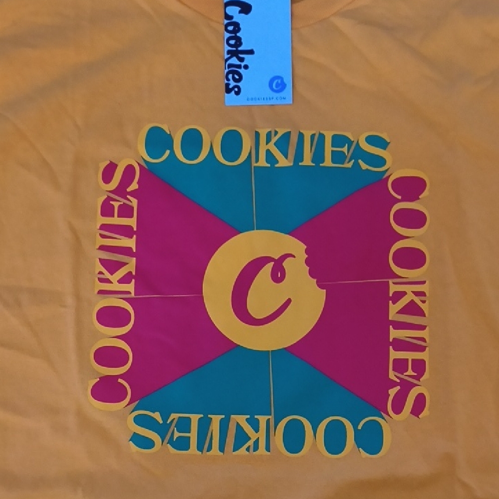 Cookies Men's Short Sleeve Tee - Yellow and Green An Red